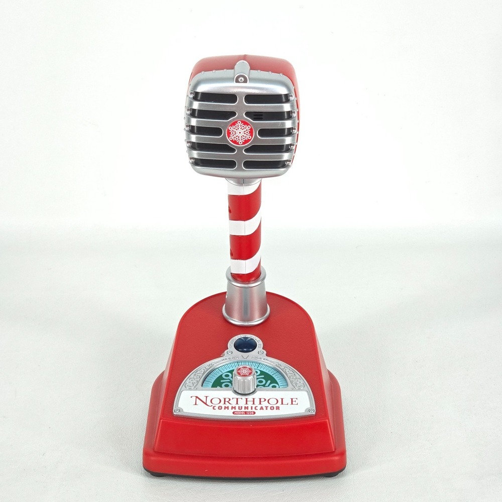 Hallmark North Pole Communicator Model‎ 1226 Microphone Blue Cartridge SEE VIDEO